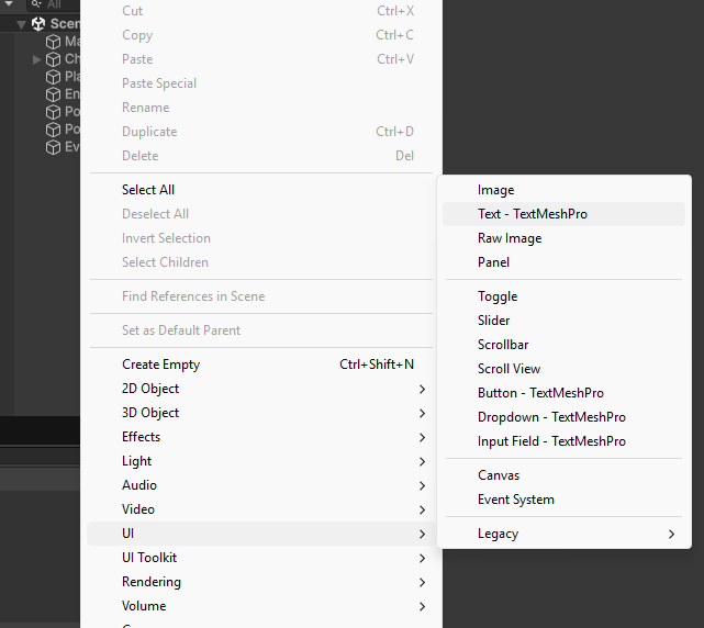 Buat UI TextMeshPro